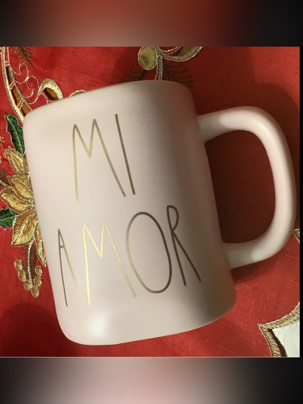 New Rae Dunn “Mi Amor” pink mug.